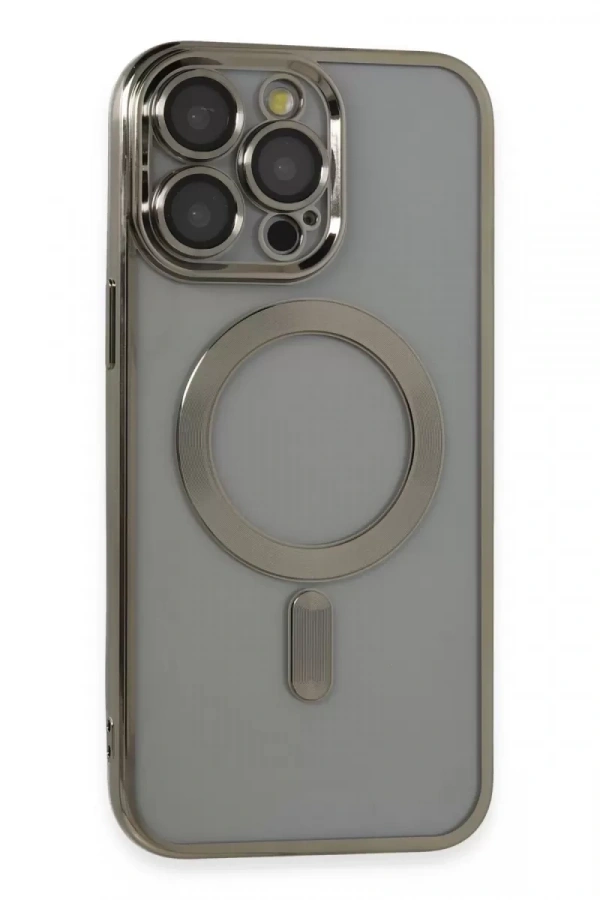 Apple iPhone 14 Pro Max Kılıf Kross Magneticsafe Kapak - Titan Gri