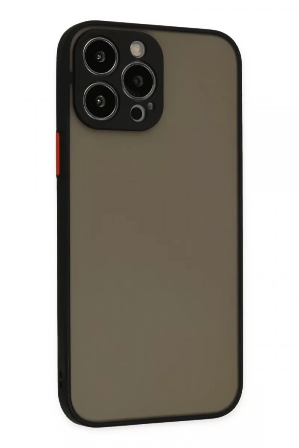Apple iPhone 14 Pro Max Kılıf Montreal Silikon Kapak - Siyah