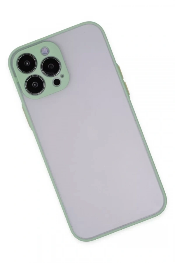 Apple iPhone 14 Pro Max Kılıf Montreal Silikon Kapak - Turkuaz