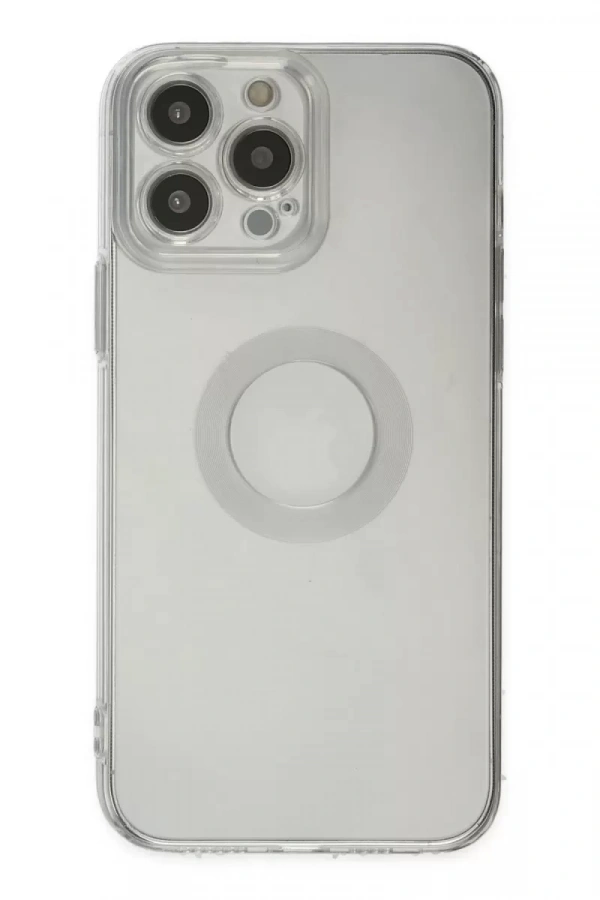 Apple iPhone 14 Pro Max Kılıf Santa Lens Silikon - Şeffaf