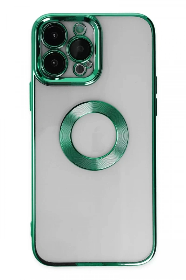 Apple iPhone 14 Pro Max Kılıf Slot Silikon - Köknar Yeşili