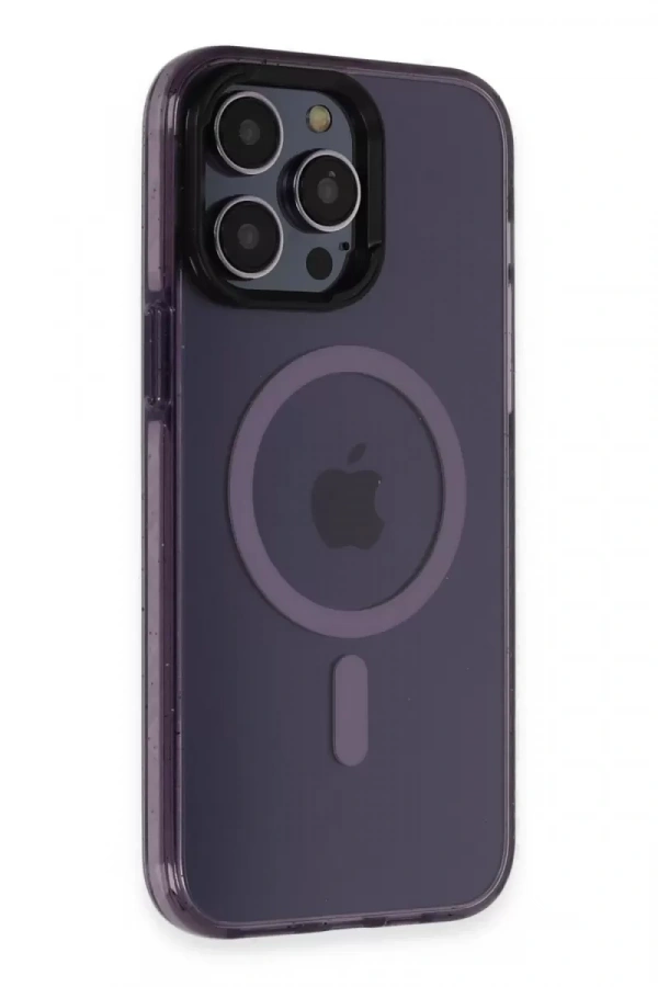 Apple iPhone 14 Pro Max Kılıf Tigra Magsafe Kapak - Derin Mor