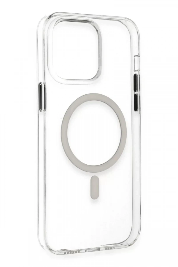 Apple iPhone 14 Pro Max Kılıf Tron Şeffaf Magsafe Kapak - Şeffaf