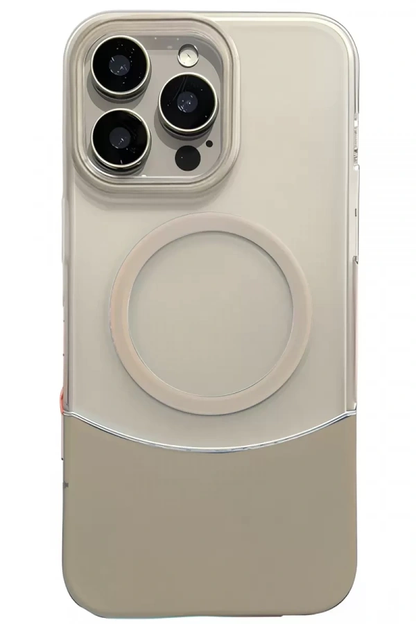 Apple iPhone 14 Pro Max Velar Magsafe Kapak - Natural Grey