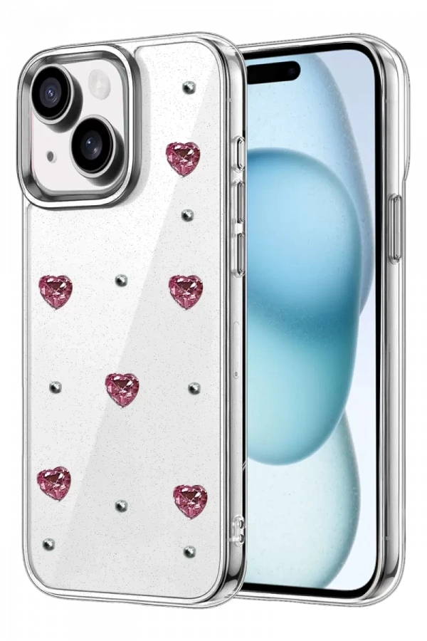 Apple iPhone 15 Fiyonk Desenli Kapak - Desen 3
