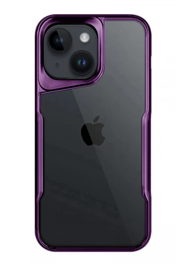 Apple iPhone 15 Kılıf Boyi Silikon Kapak - Derin Mor