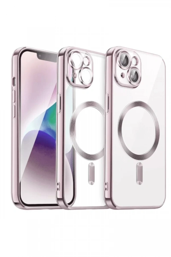 Apple iPhone 15 Kılıf Kross Magneticsafe Kapak - Rose