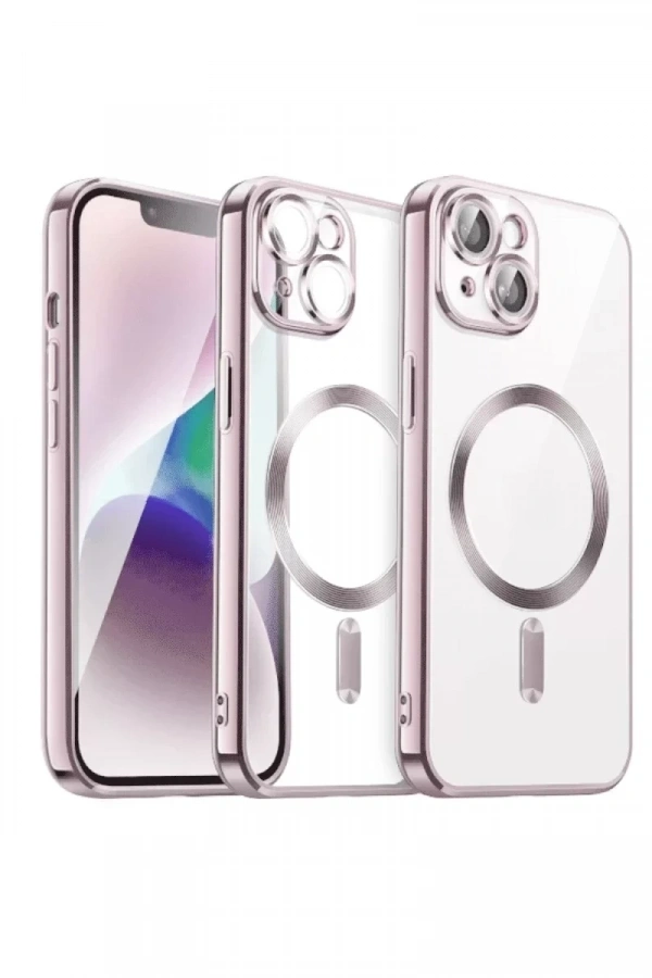 Apple iPhone 15 Kılıf Kross Magneticsafe Kapak - Rose