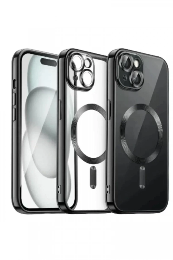 Apple iPhone 15 Kılıf Kross Magneticsafe Kapak - Siyah