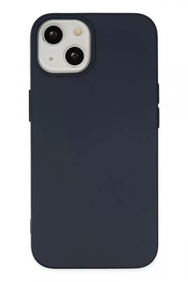 Apple iPhone 15 Kılıf Nano içi Kadife Silikon - Lacivert