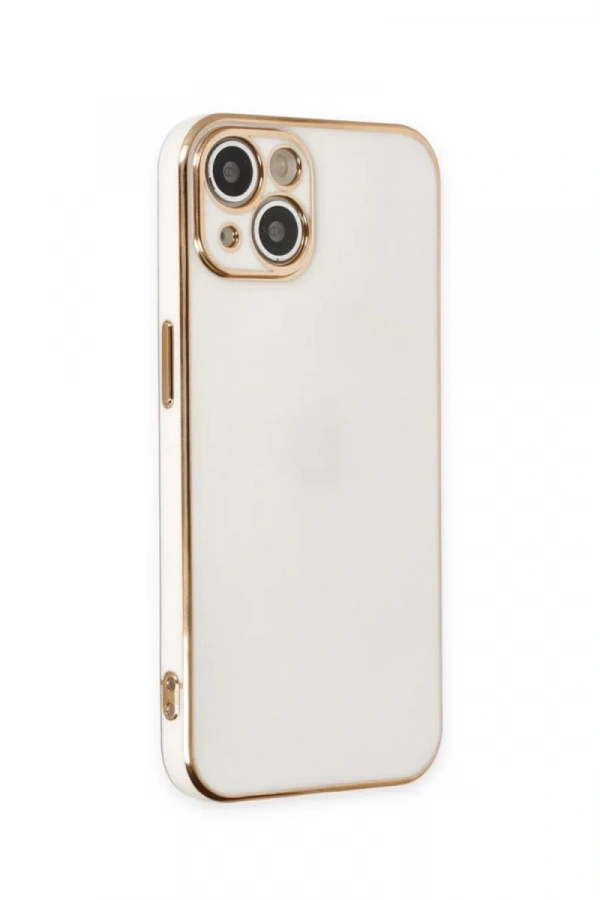 Apple iPhone 15 Kılıf Volet Silikon - Beyaz