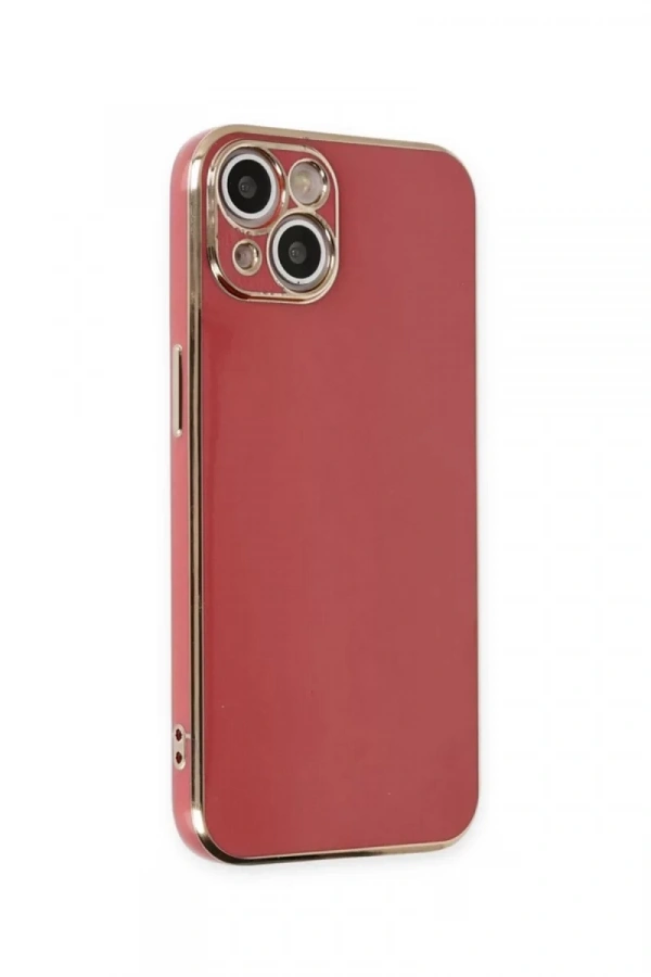 Apple iPhone 15 Kılıf Volet Silikon - Kırmızı