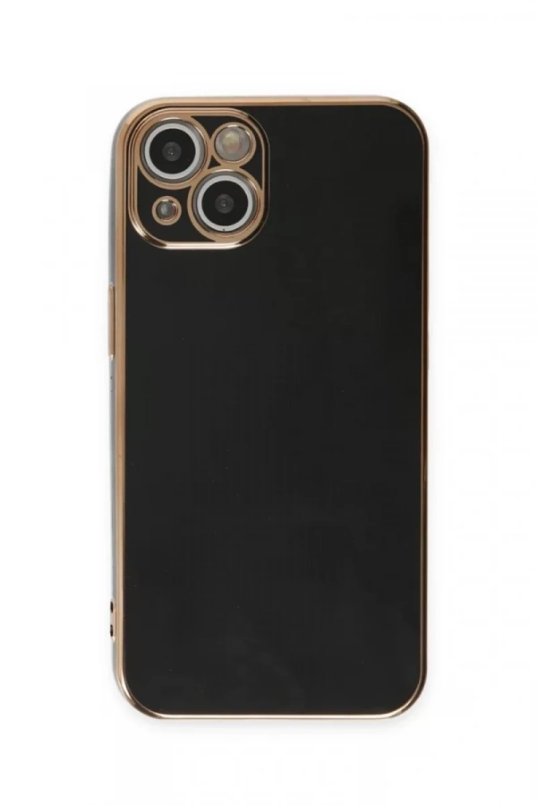 Apple iPhone 15 Kılıf Volet Silikon - Siyah