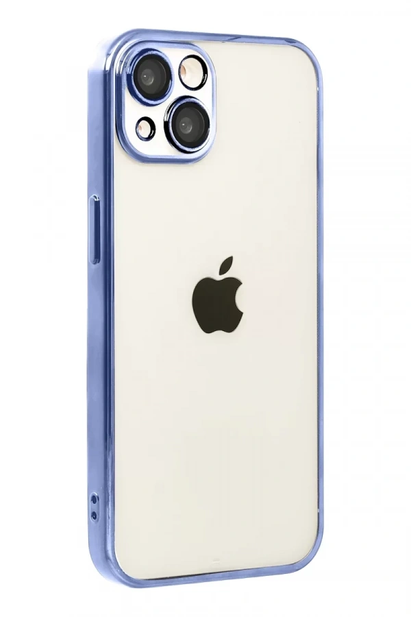 Apple iPhone 15 Lensli Silikon - Açık Mavi