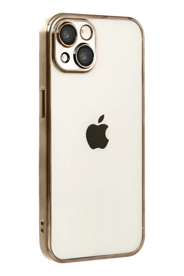 Apple iPhone 15 Lensli Silikon - Çöl Titanyum