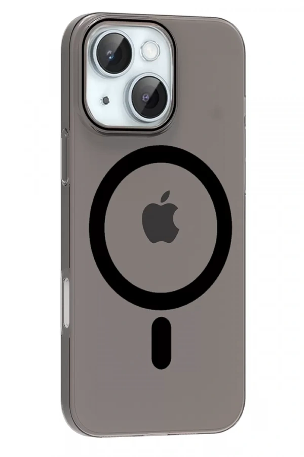 Apple iPhone 15 PC Blank Magsafe Kapak - Siyah