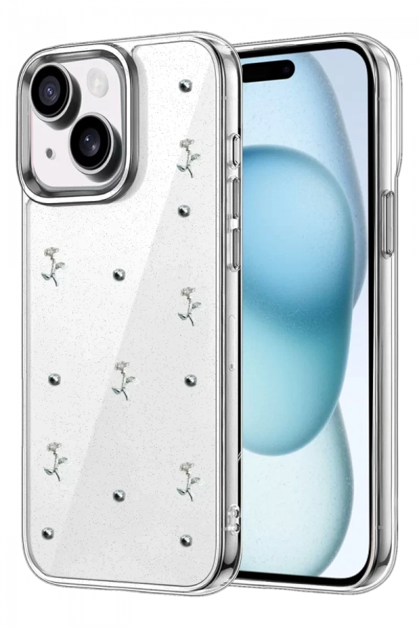 Apple iPhone 15 Plus Fiyonk Desenli Kapak - Desen 4