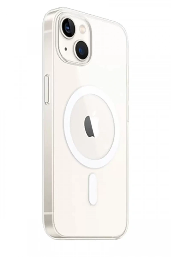 Apple iPhone 15 Plus Kılıf Magneticsafe Şeffaf Silikon - Şeffaf