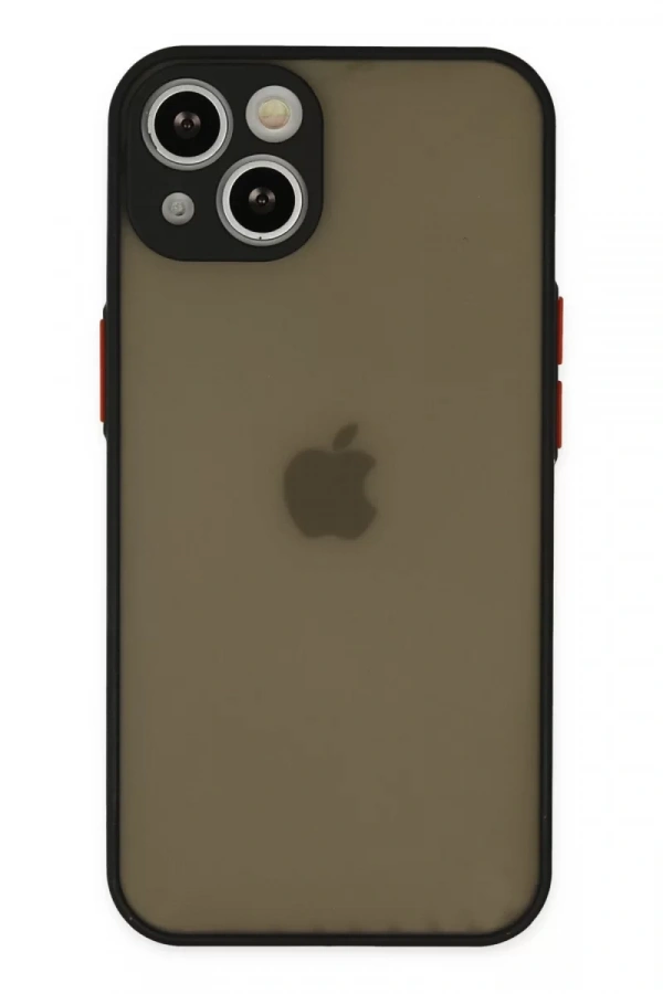 Apple iPhone 15 Plus Kılıf Montreal Silikon Kapak - Siyah