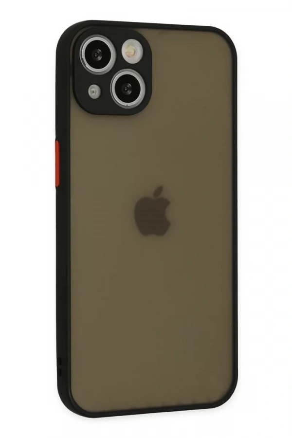 Apple iPhone 15 Plus Kılıf Montreal Silikon Kapak - Siyah