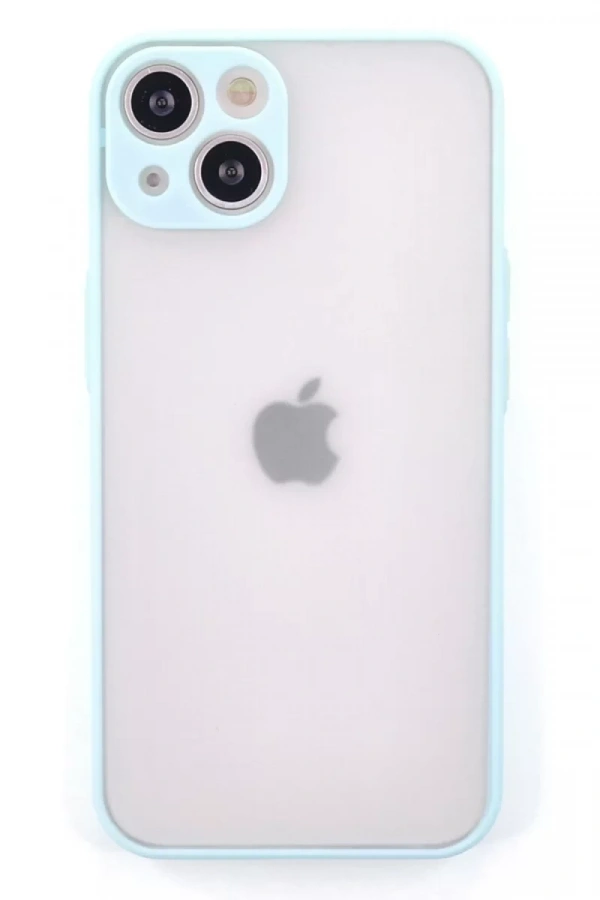 Apple iPhone 15 Plus Kılıf Montreal Silikon Kapak - Turkuaz
