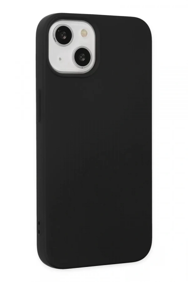 Apple iPhone 15 Plus Kılıf Nano içi Kadife Silikon - Siyah