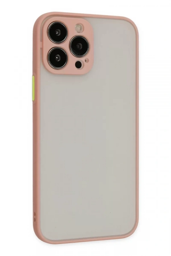 Apple iPhone 15 Pro Kılıf Montreal Silikon Kapak - Pembe