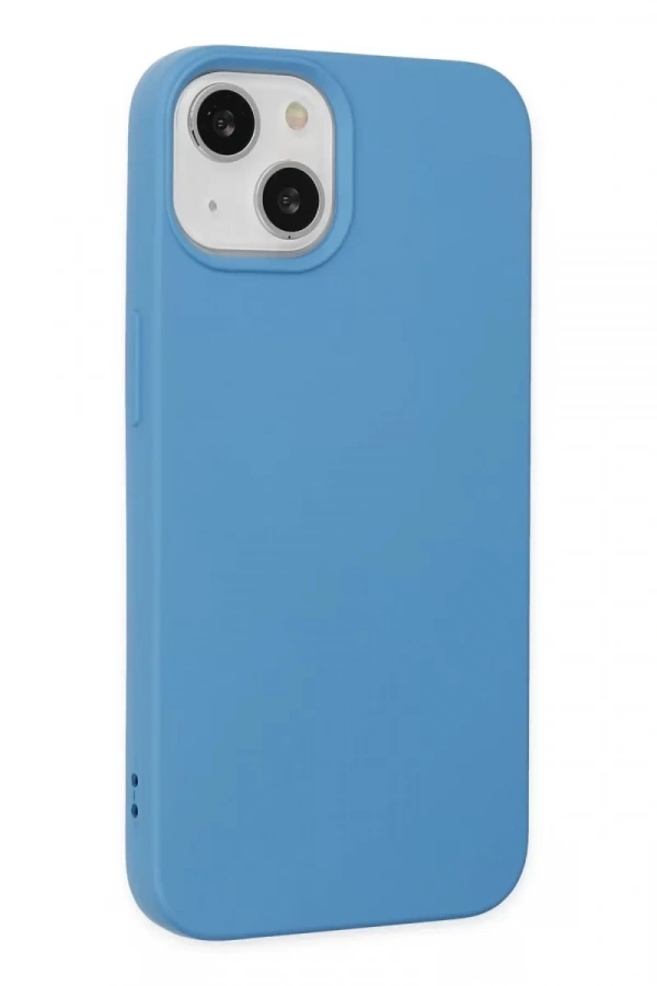Apple iPhone 15 Pro Kılıf Nano içi Kadife Silikon - Mavi
