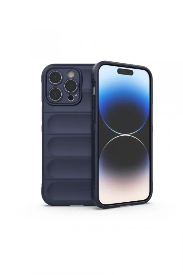 Apple iPhone 15 Pro Kılıf Optimum Silikon - Lacivert