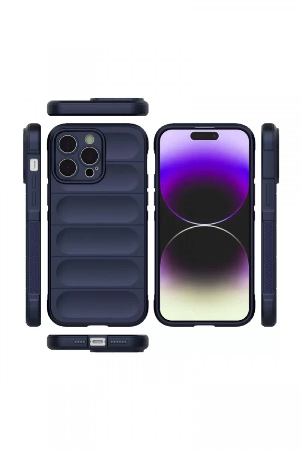 Apple iPhone 15 Pro Kılıf Optimum Silikon - Lacivert