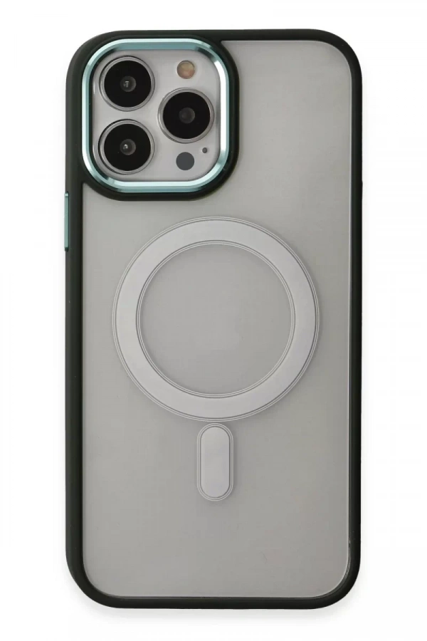 Apple iPhone 15 Pro Kılıf Room Magneticsafe Silikon - Köknar Yeşili