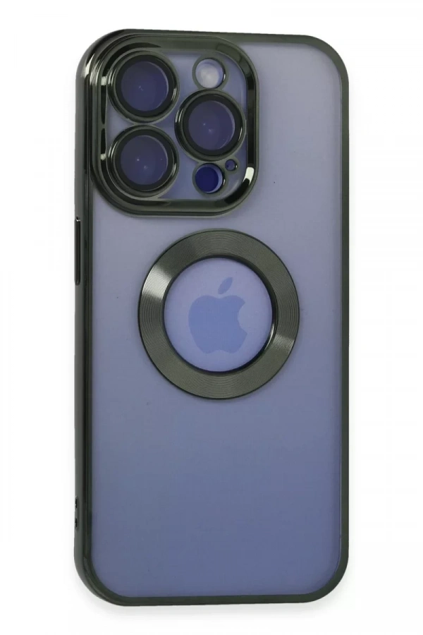 Apple iPhone 15 Pro Kılıf Slot Silikon - Köknar Yeşili