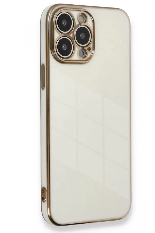Apple iPhone 15 Pro Kılıf Volet Silikon - Beyaz