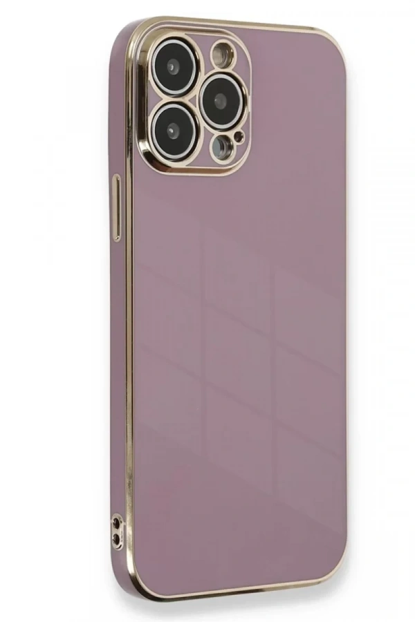 Apple iPhone 15 Pro Kılıf Volet Silikon - Mor