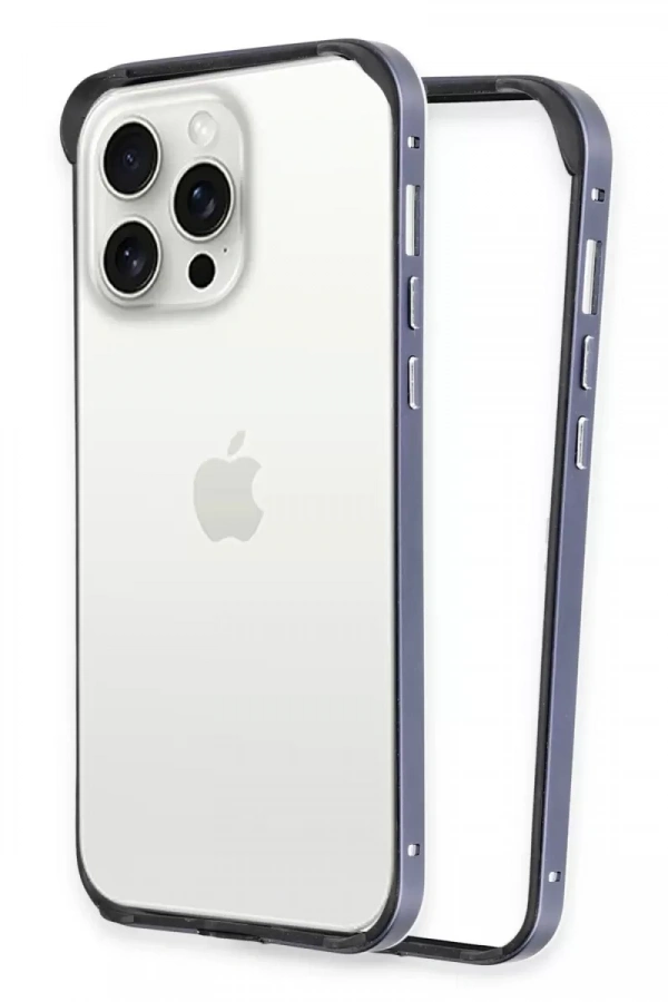 Apple iPhone 15 Pro Land Bumper Koruma Kapak - Lacivert