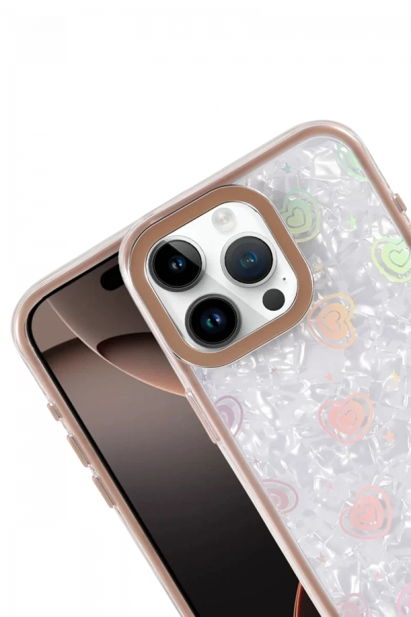 Apple iPhone 15 Pro Lumi Desenli Kapak - Çöl Titanyum