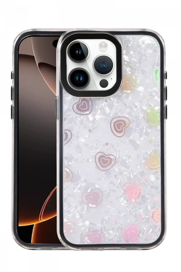 Apple iPhone 15 Pro Lumi Desenli Kapak - Siyah