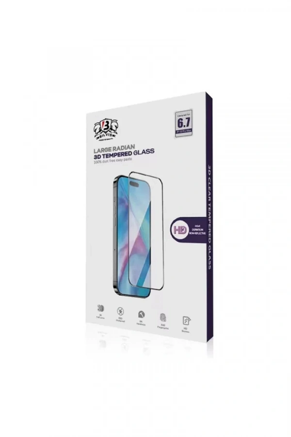 Apple iPhone 15 Pro Max Bilvis 0.18mm Plus Cam Ekran Koruyucu