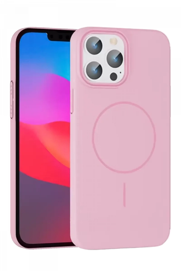 Apple iPhone 15 Pro Max Broş Magsafe Kapak - Pembe