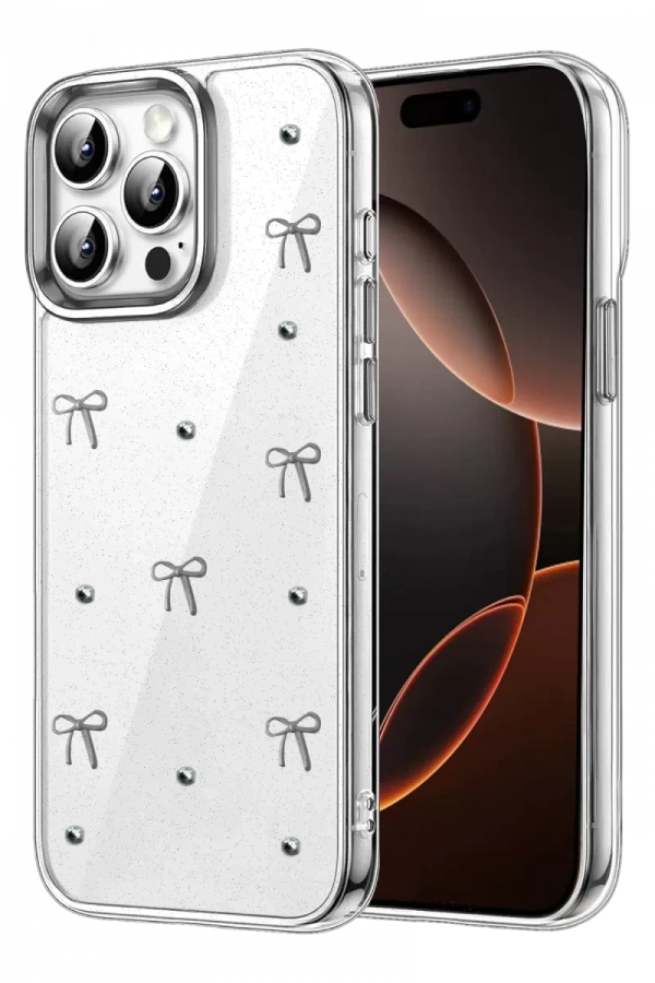 Apple iPhone 15 Pro Max Fiyonk Desenli Kapak - Desen 5