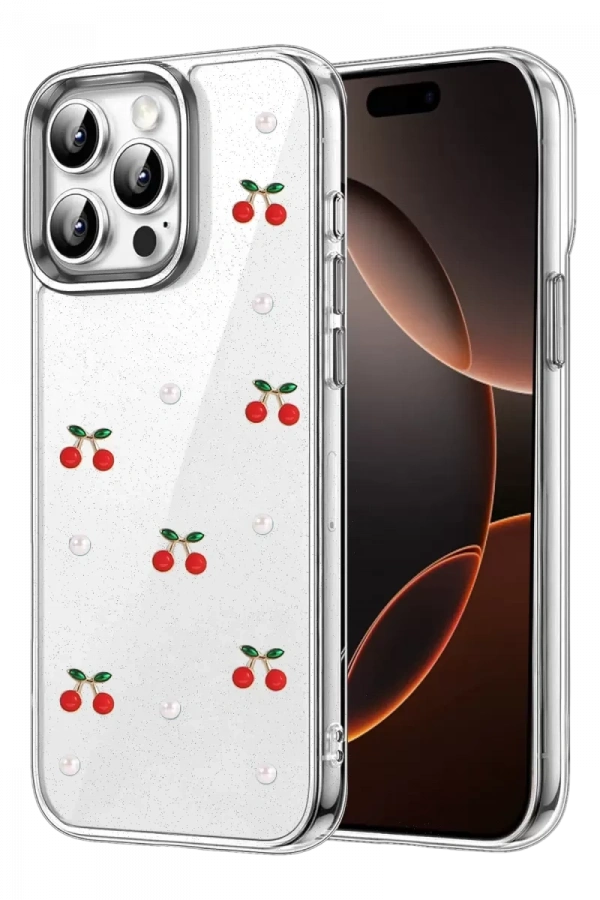 Apple iPhone 15 Pro Max Fiyonk Desenli Kapak - Desen 9