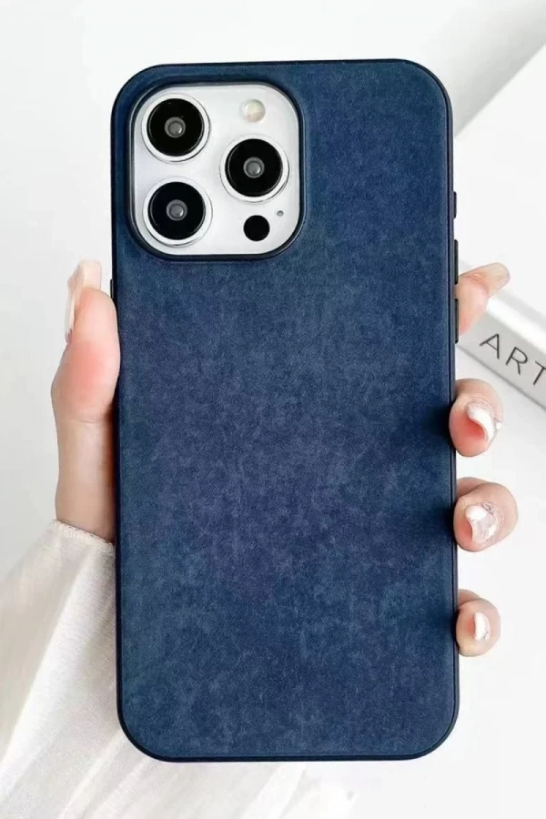 Apple iPhone 15 Pro Max Kılıf Karen Magsafe Kapak - Lacivert
