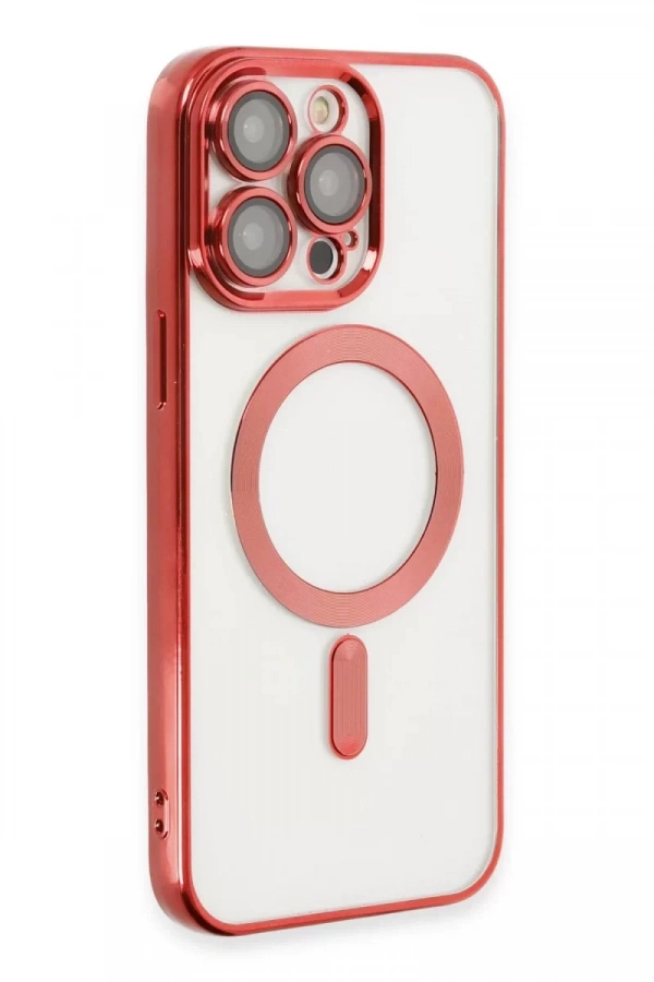 Apple iPhone 15 Pro Max Kılıf Kross Magneticsafe Kapak - Kırmızı