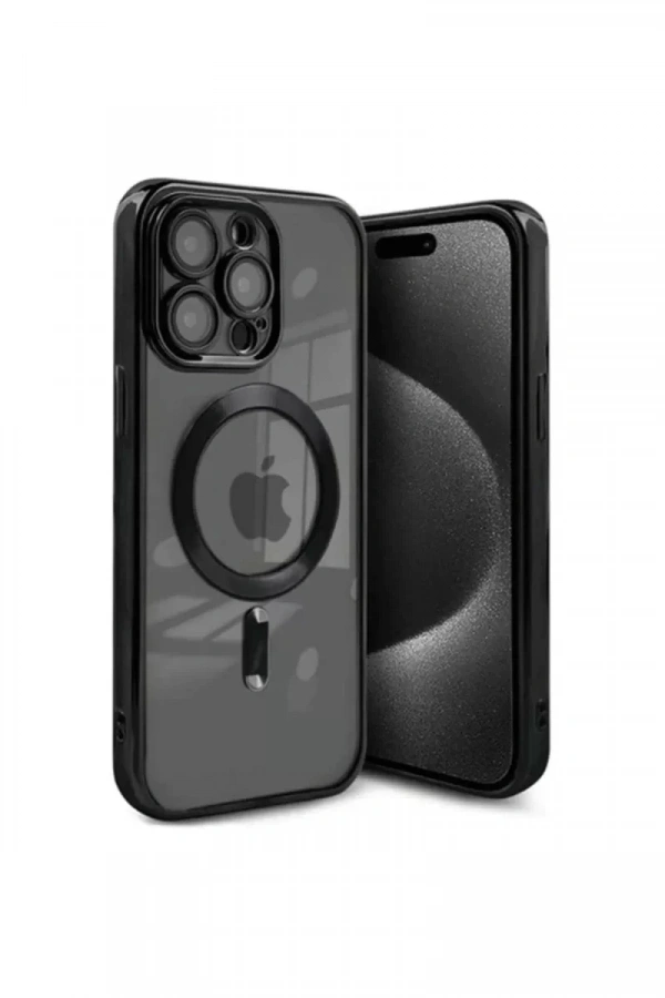 Apple iPhone 15 Pro Max Kılıf Kross Magneticsafe Kapak - Siyah