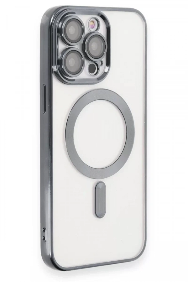 Apple iPhone 15 Pro Max Kılıf Kross Magneticsafe Kapak - Titan Gri
