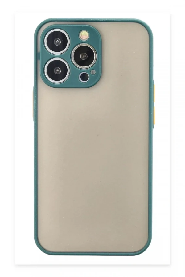 Apple iPhone 15 Pro Max Kılıf Montreal Silikon Kapak - Yeşil