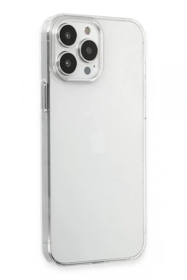Apple iPhone 15 Pro Max Kılıf Pc Sert Şeffaf Kapak - Şeffaf