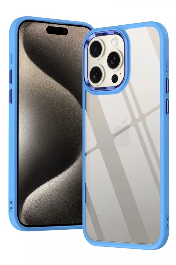Apple iPhone 15 Pro Max Kılıf Power Silikon - Lila