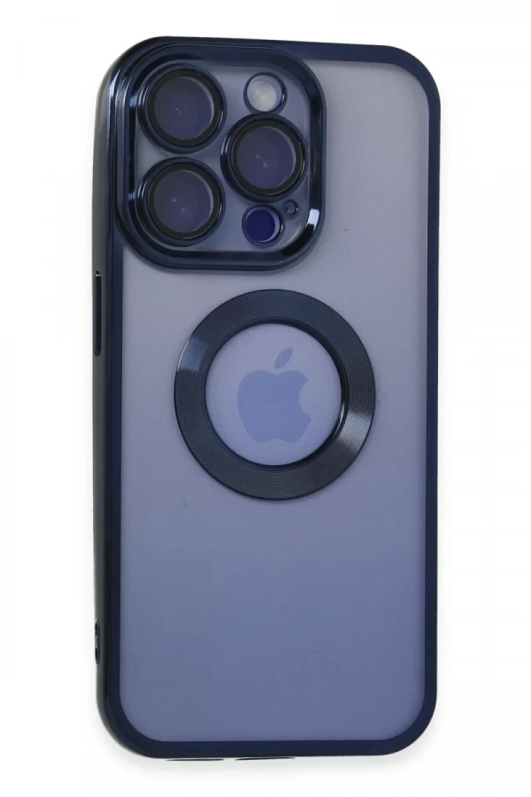 Apple iPhone 15 Pro Max Kılıf Slot Silikon - Lacivert