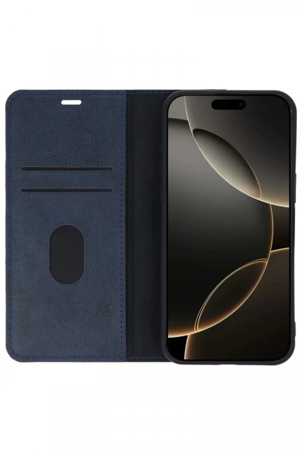 Apple iPhone 15 Pro Max Kılıf Trend S Plus Kapaklı Kılıf - Koyu Yeşil